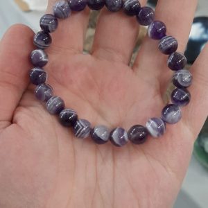 Zapestnica sevron ametist